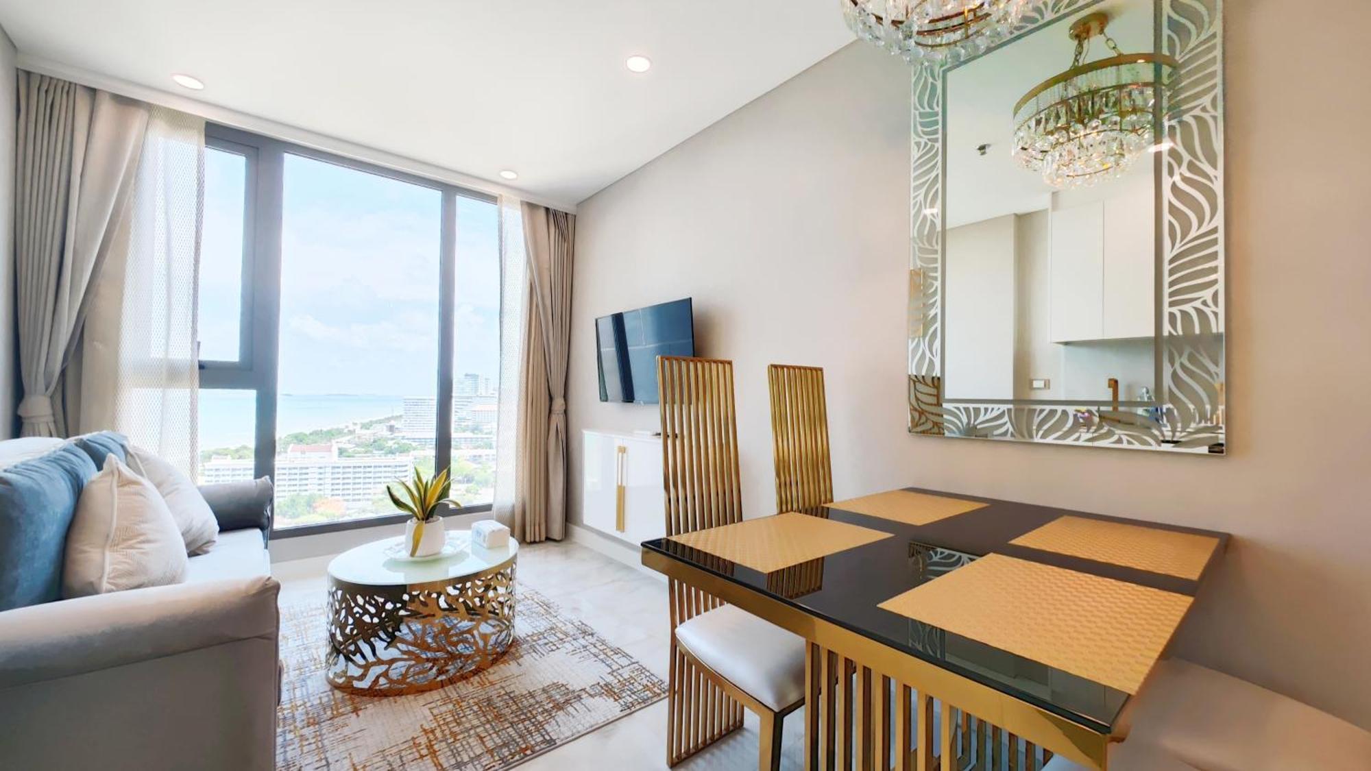 The Astra Sky River Apartment Джомтиен Бийч Екстериор снимка
