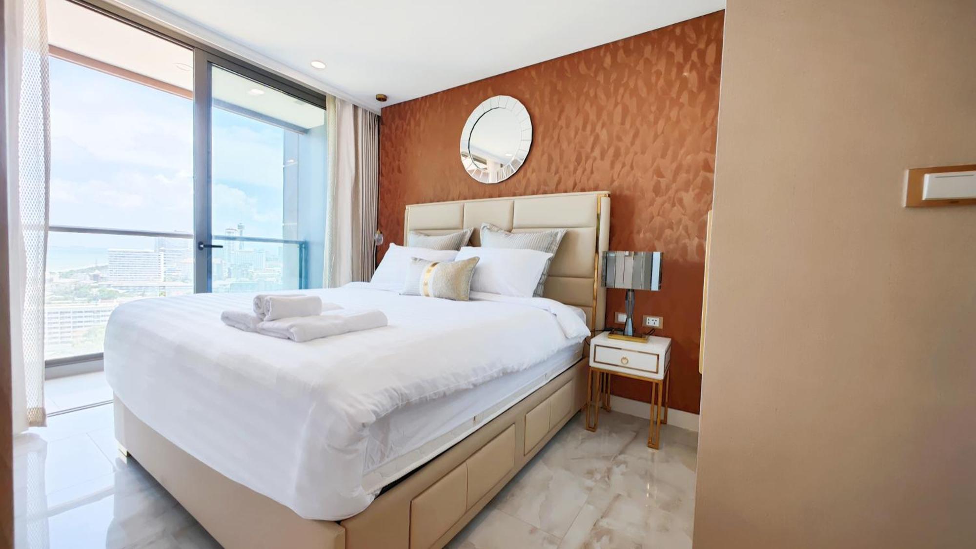 The Astra Sky River Apartment Джомтиен Бийч Стая снимка